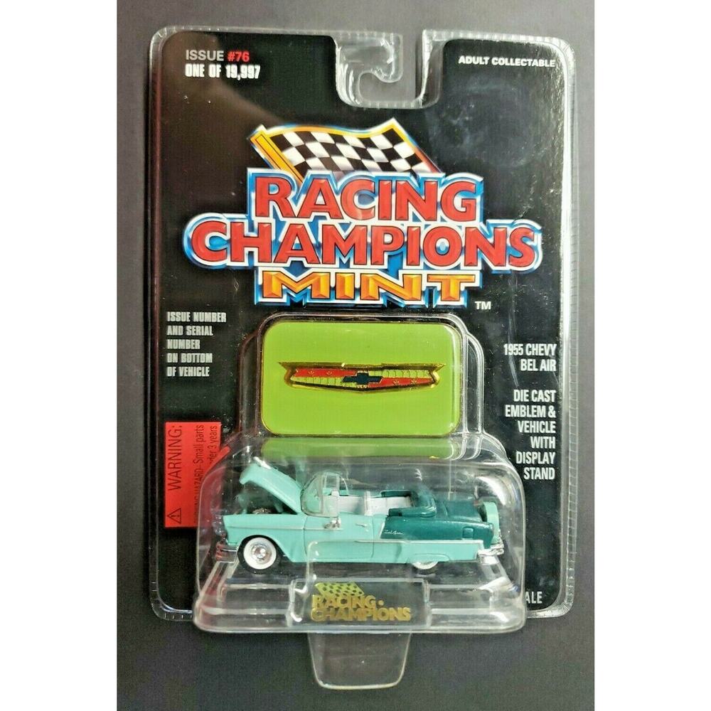 1996 Racing Champions Mint - 1955 Chevy Bel Air Green #76 1:61 HW2